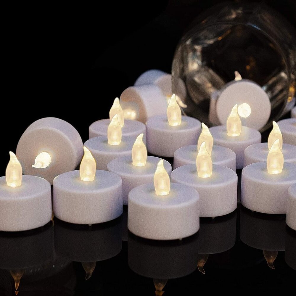 Tea Lights Flameless Battery Operated Candles-150Pack LED Flickering Votive Cand